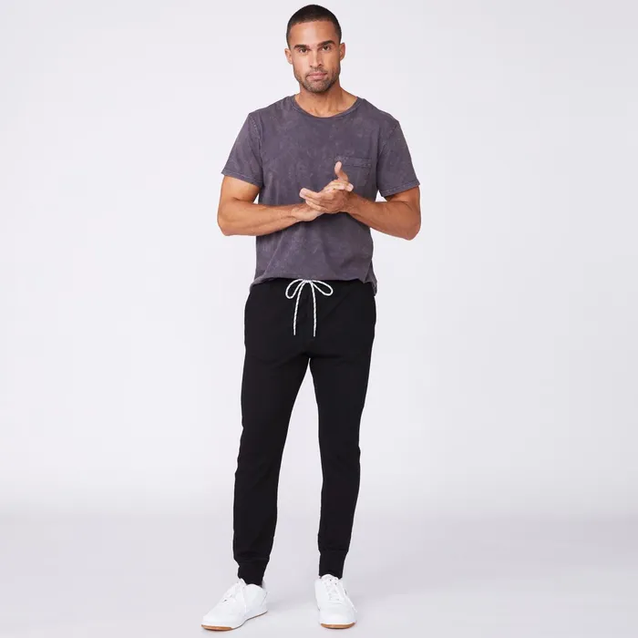 Men Sale MONROW Bungee Cord Jogger Black