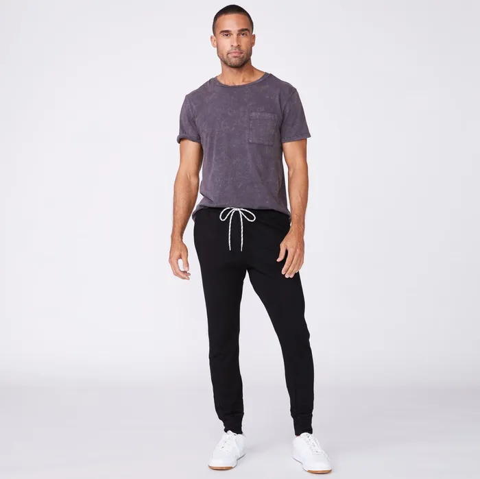 Men Sale MONROW Bungee Cord Jogger Black