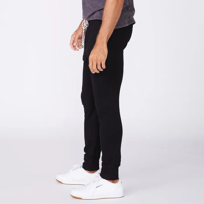 Men Sale MONROW Bungee Cord Jogger Black