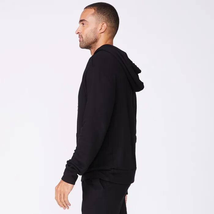 Men Sale MONROW Bungee Cord Quarter Zip Hoody Black