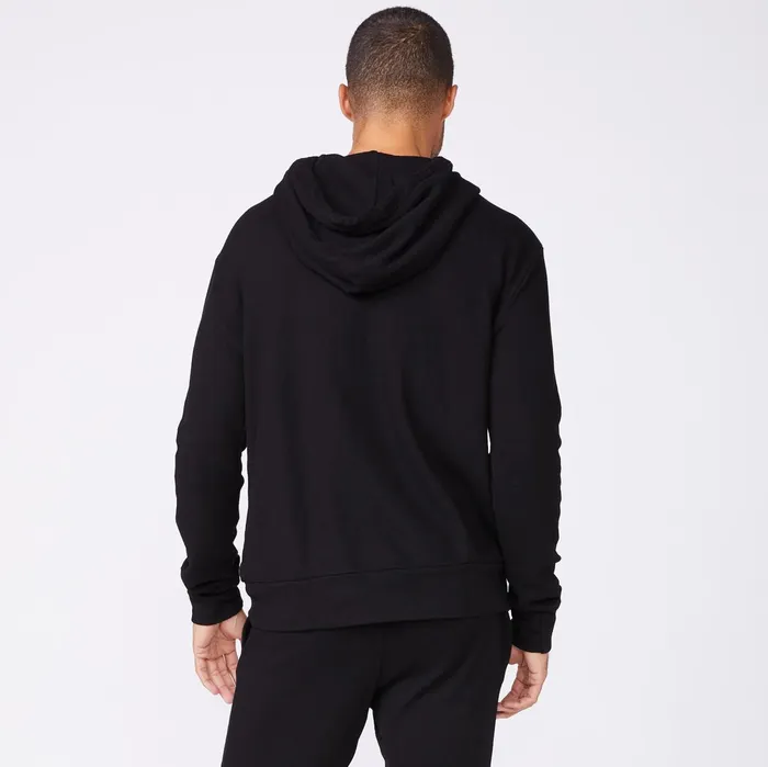 Men Sale MONROW Bungee Cord Quarter Zip Hoody Black