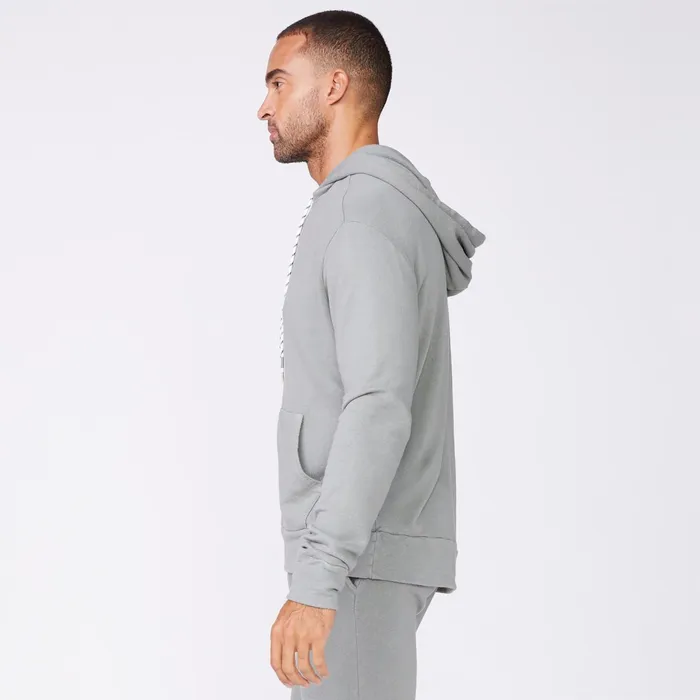 Men Sale MONROW Bungee Cord Quarter Zip Hoody Gunmetal