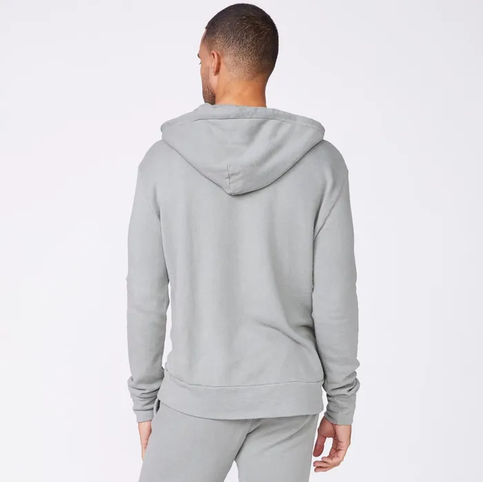 Men Sale MONROW Bungee Cord Quarter Zip Hoody Gunmetal