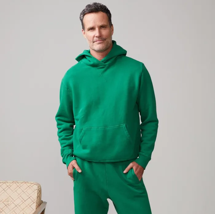Men Sale MONROW Oversized Hoody Dusty Kelly