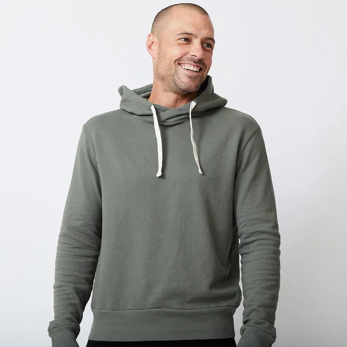 Men Sale MONROW Pullover Hoody Evergreen