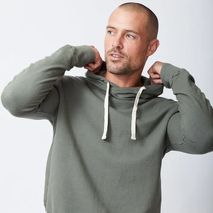 Men Sale MONROW Pullover Hoody Evergreen