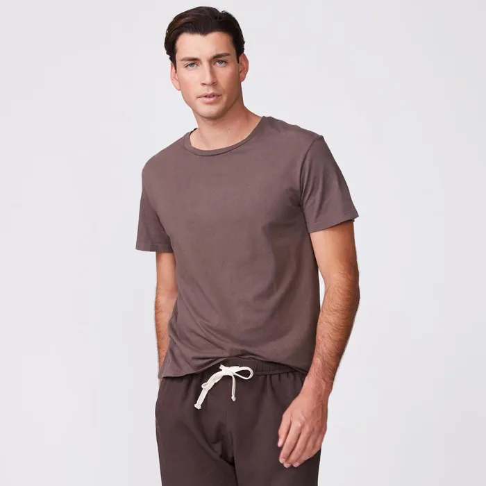 Men Sale MONROW Relaxed Crew Cocoa