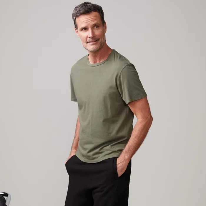 Men Sale MONROW Relaxed Crew General Green