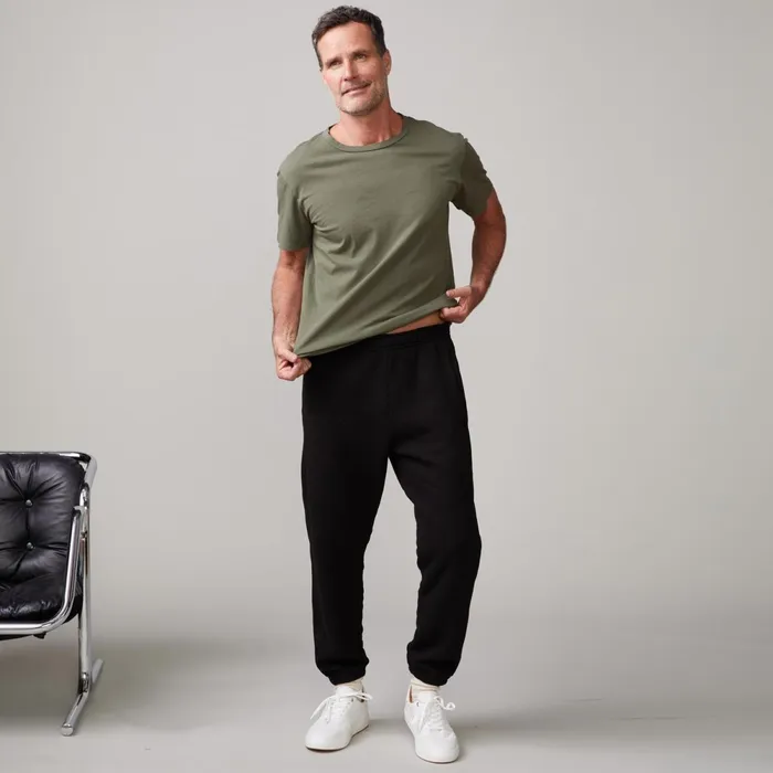 Men Sale MONROW Relaxed Crew General Green