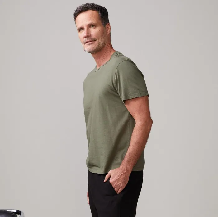 Men Sale MONROW Relaxed Crew General Green