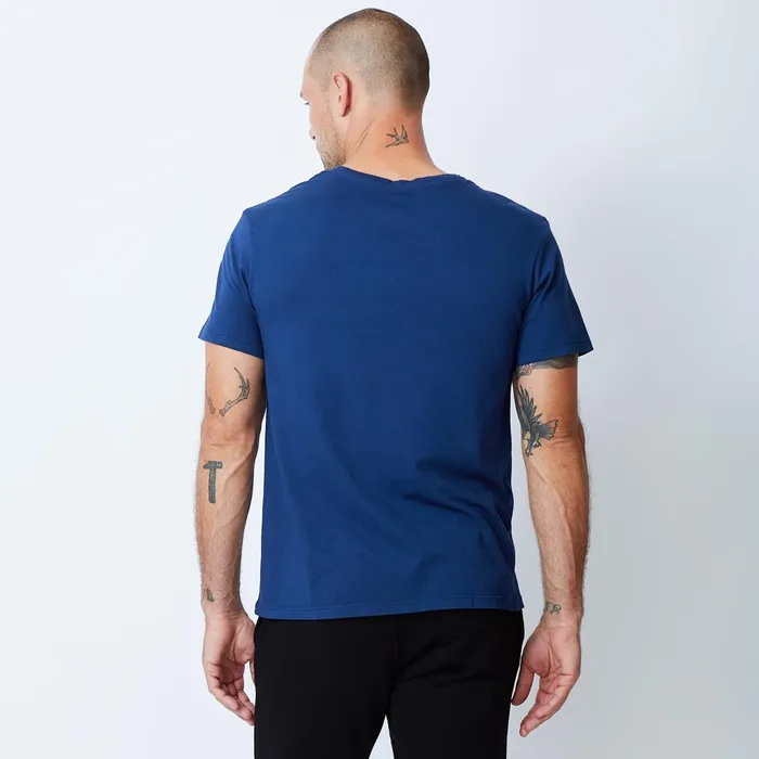 Men Sale MONROW Relaxed Pocket Crew Navy Blue