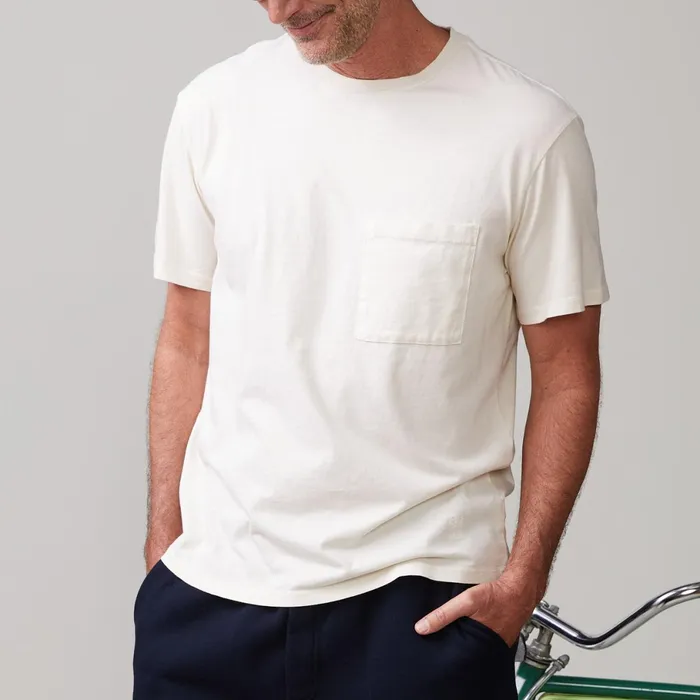 Men Sale MONROW Relaxed Pocket Crew Off White