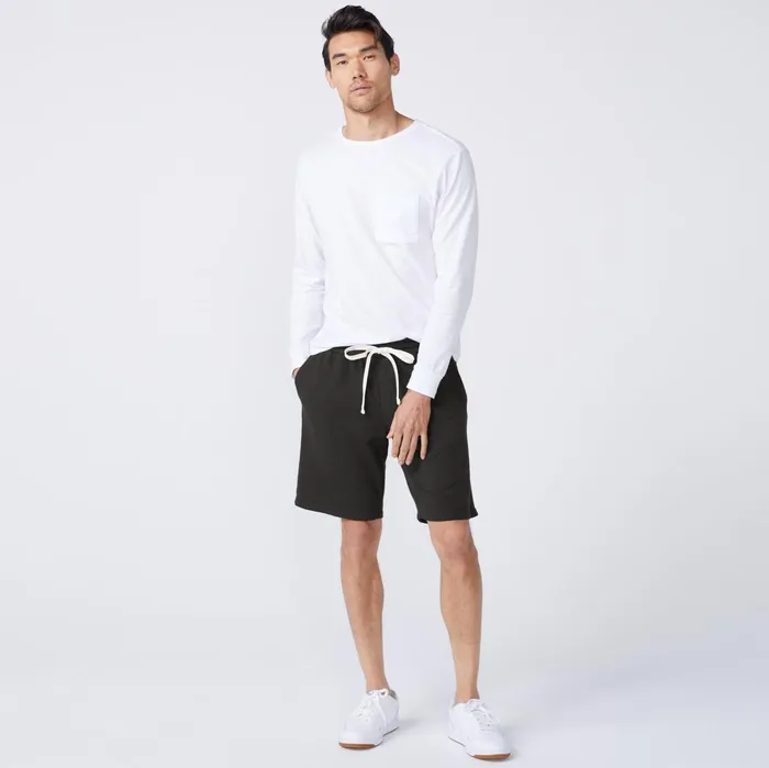 Men Sale MONROW Supersoft Fleece Shorts Faded Black