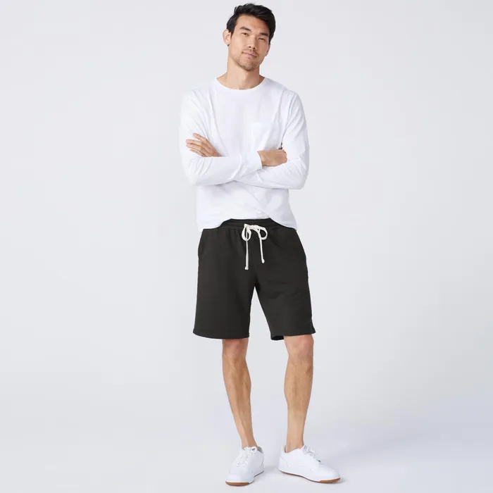 Men Sale MONROW Supersoft Fleece Shorts Faded Black