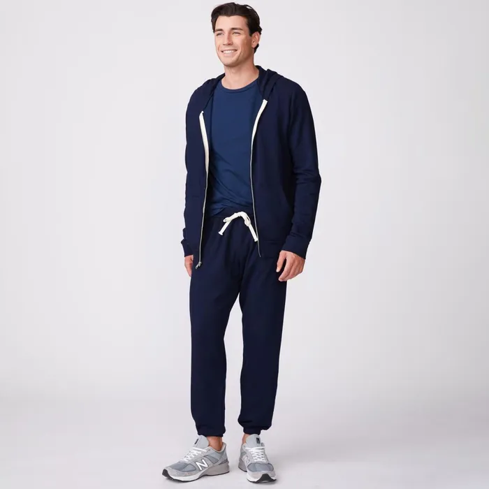 Men Sale MONROW Supersoft Fleece Zip Up Hoody Inca