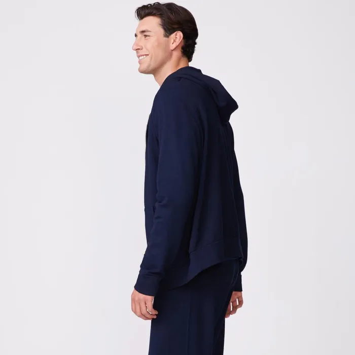 Men Sale MONROW Supersoft Fleece Zip Up Hoody Inca