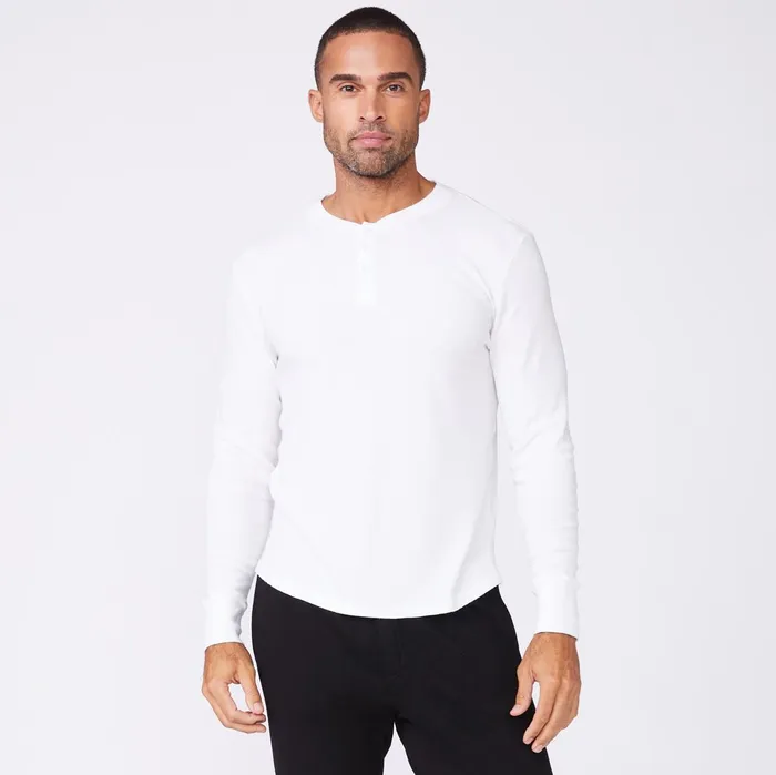 Men Sale MONROW Thermal Henley White