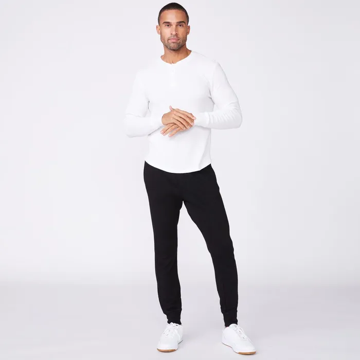Men Sale MONROW Thermal Henley White