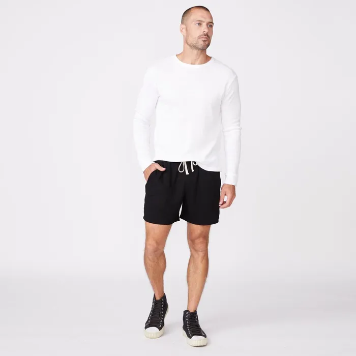 Men Sale MONROW Thermal Long Sleeve Crew White
