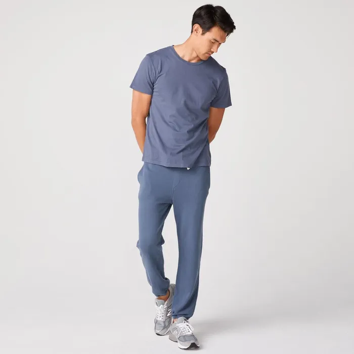 Men Sale MONROW Vintage Sweats Blue Steel