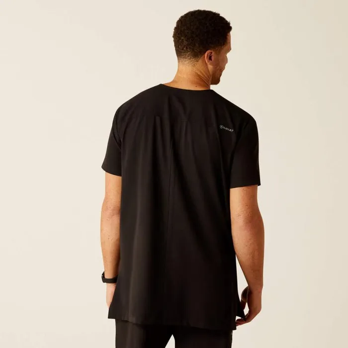 Men Scrubs Ariat Derham 6 Pocket Scrub Top Black Men Scrubs Ariat Derham 6 Pocket Scrub Top Black