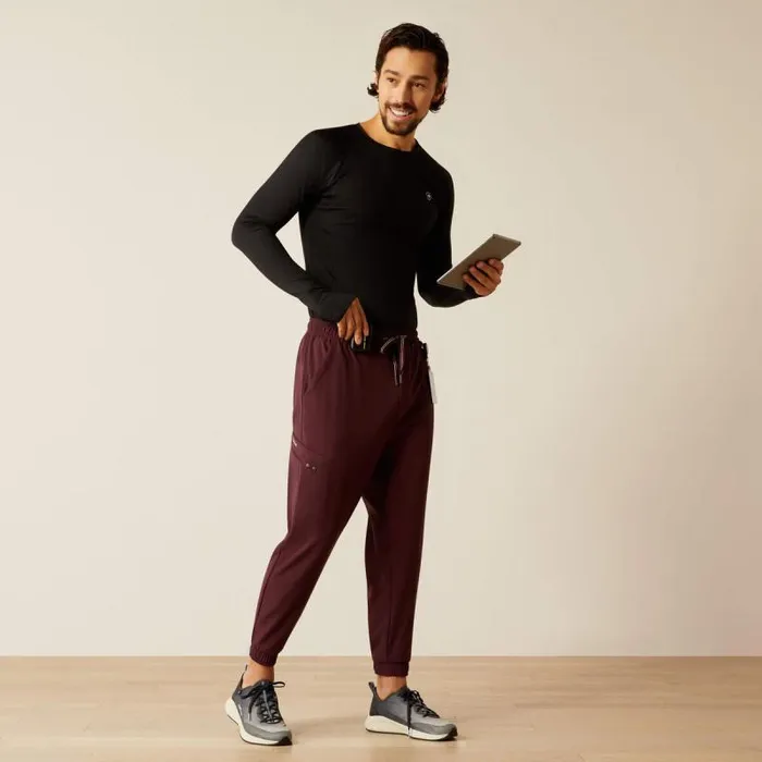 Men Scrubs Ariat Drew Cargo Stretch Jogger Scrub Pant Winetasting Men Scrubs Ariat Drew Cargo Stretch Jogger Scrub Pant Winetasting