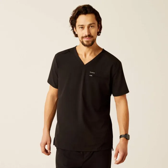 Men Scrubs Ariat Whitman Scrub Top Black