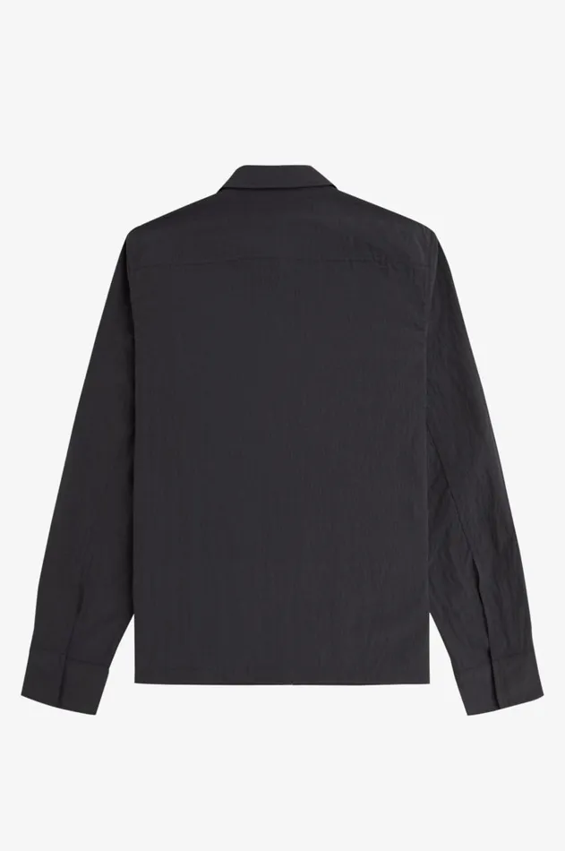 Men Shirts Fred Perry Pocket Overshirt Anchor Grey