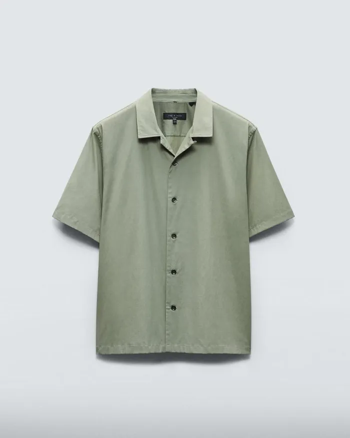 Men Shirts Rag 038 Bone Avery Viscose Shirt Lichen