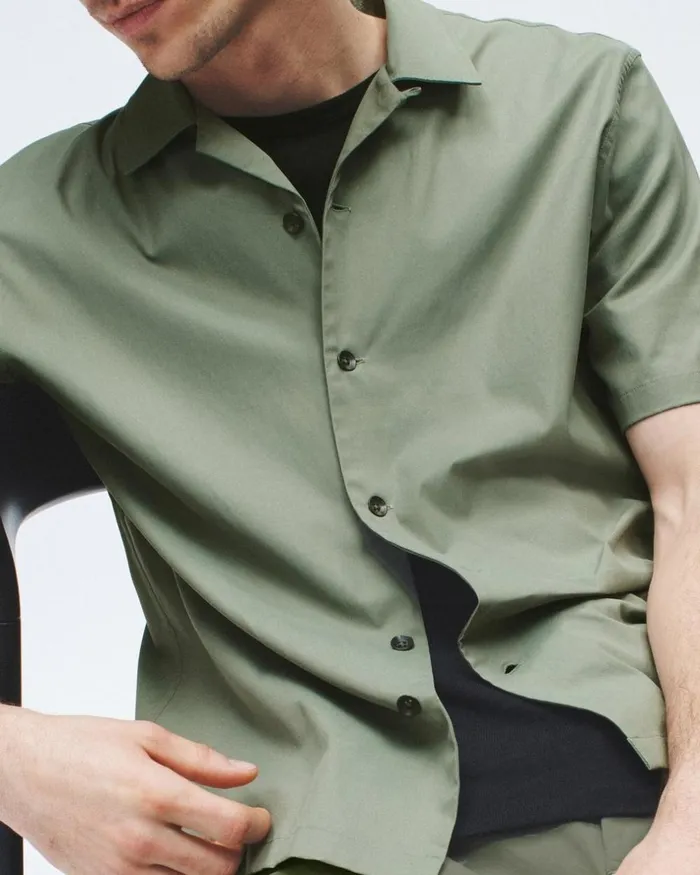 Men Shirts Rag 038 Bone Avery Viscose Shirt Lichen