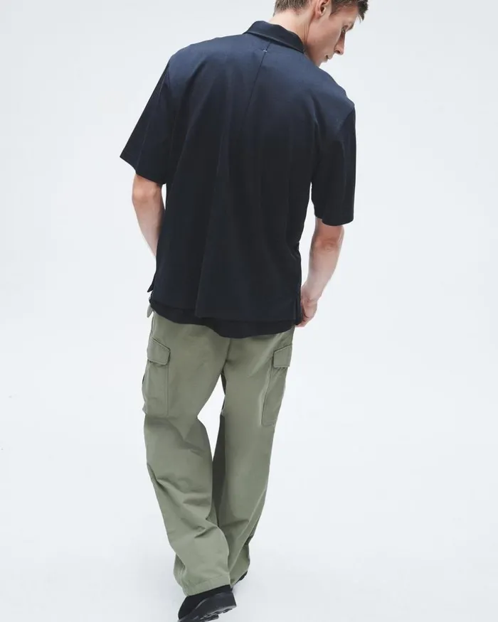 Men Shirts Rag 038 Bone Dalton Knit Cupro Shirt Salute