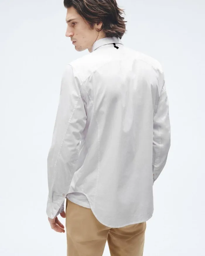 Men Shirts Rag 038 Bone Fit 2 Engineered Cotton Oxford Shirt White