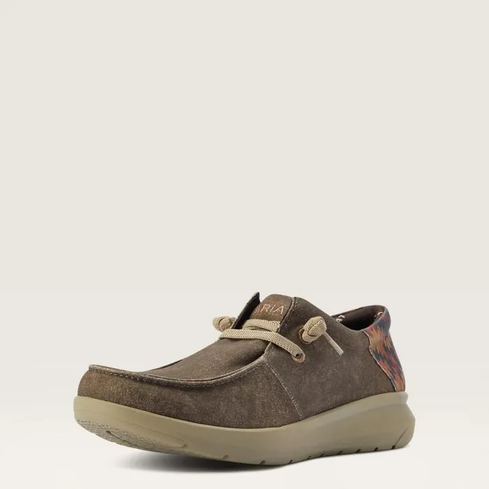 Men Shoes and Sneakers Ariat Hilo Dark Tan Rust Southwest Print