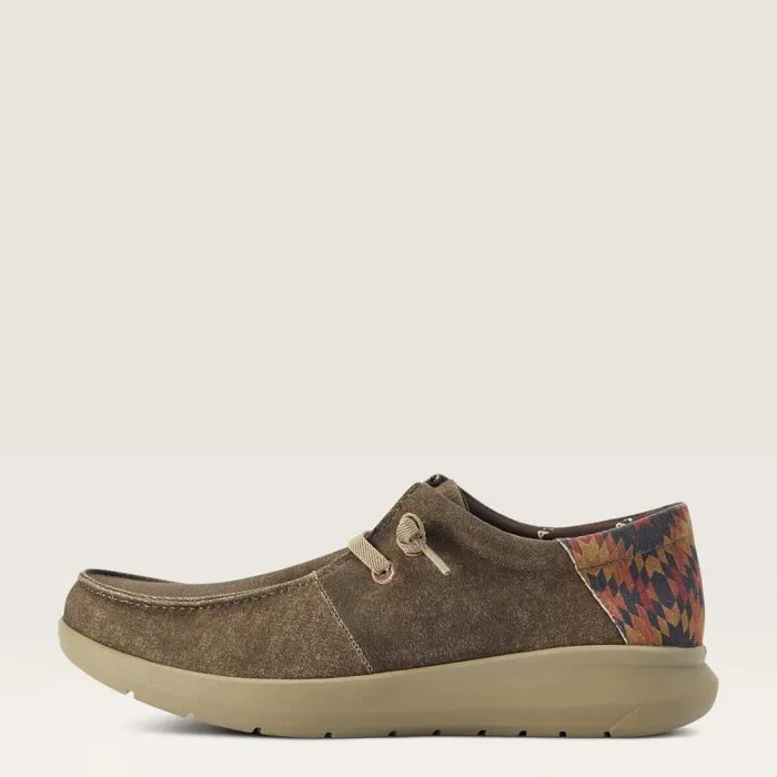Men Shoes and Sneakers Ariat Hilo Dark Tan Rust Southwest Print Men Shoes and Sneakers Ariat Hilo Dark Tan Rust Southwest Print