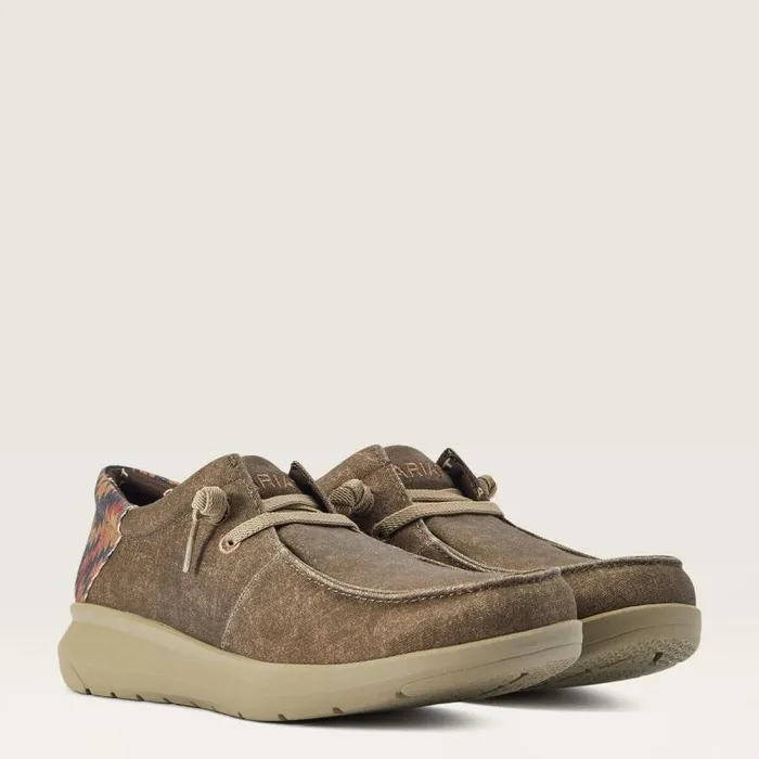 Men Shoes and Sneakers Ariat Hilo Dark Tan Rust Southwest Print Men Shoes and Sneakers Ariat Hilo Dark Tan Rust Southwest Print