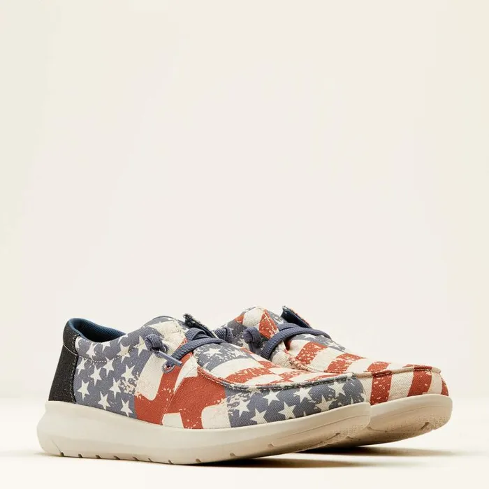 Men Shoes and Sneakers Ariat Hilo Stretch Lace American Flag Printcharcoal Men Shoes and Sneakers Ariat Hilo Stretch Lace American Flag Printcharcoal