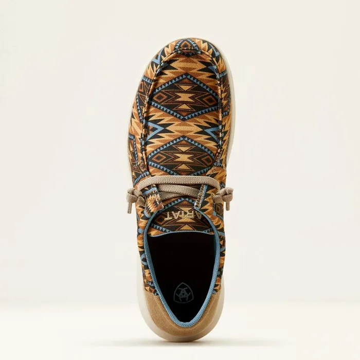 Men Shoes and Sneakers Ariat Hilo Stretch Lace Dusty Blue Southwesttan