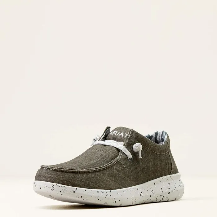 Men Shoes and Sneakers Ariat Hilo Stretch Lace Grey Noirshattered Charcoal