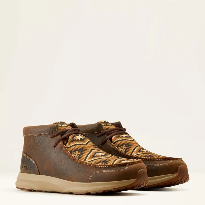 Men Shoes and Sneakers Ariat Spitfire Old Earthbrown Southwest Print Men Shoes and Sneakers Ariat Spitfire Old Earthbrown Southwest Print