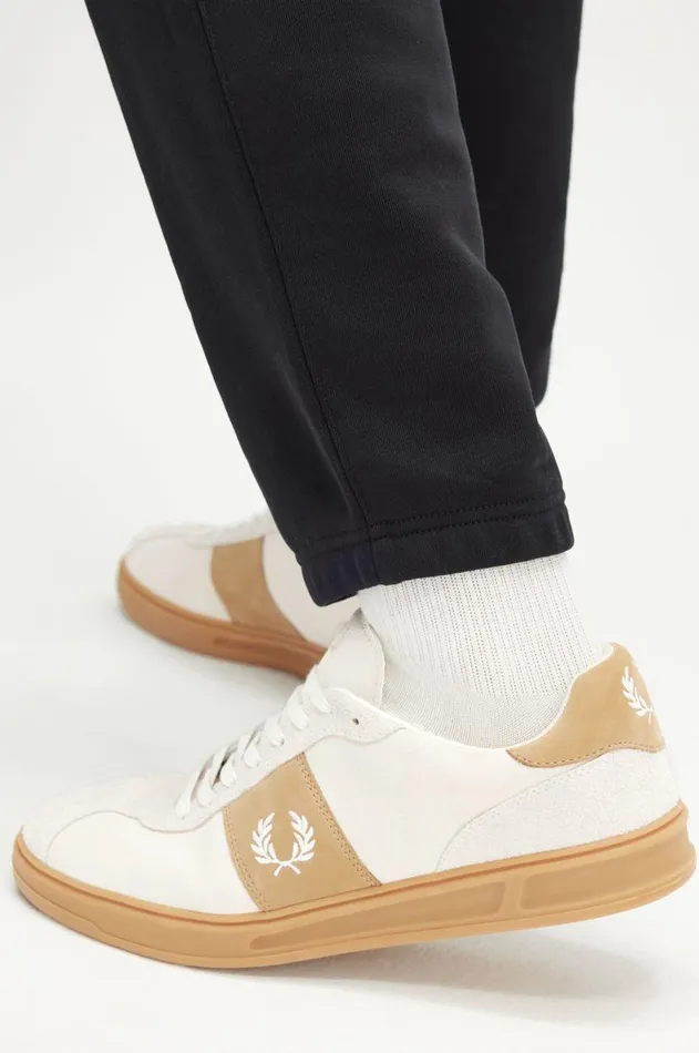 Men Shoes Fred Perry B4 Ecrusnow White