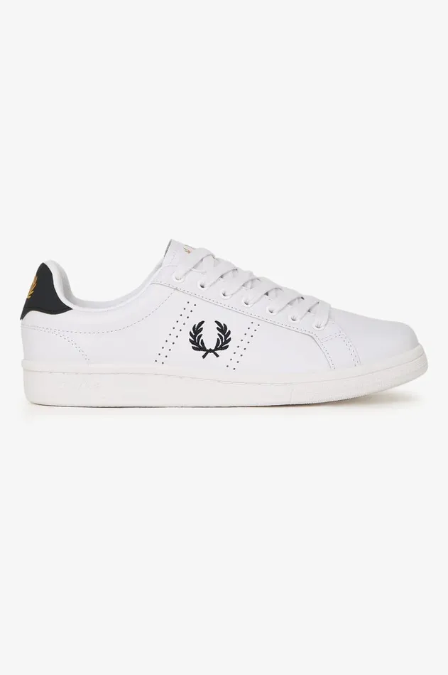 Men Shoes Fred Perry B721 Whitenavy