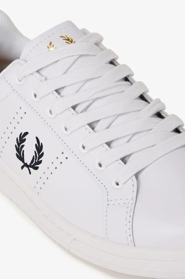 Men Shoes Fred Perry B721 Whitenavy