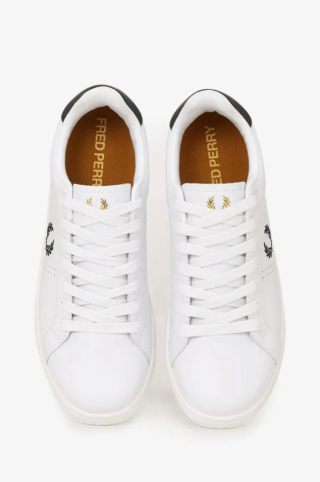 Men Shoes Fred Perry B721 Whitenavy