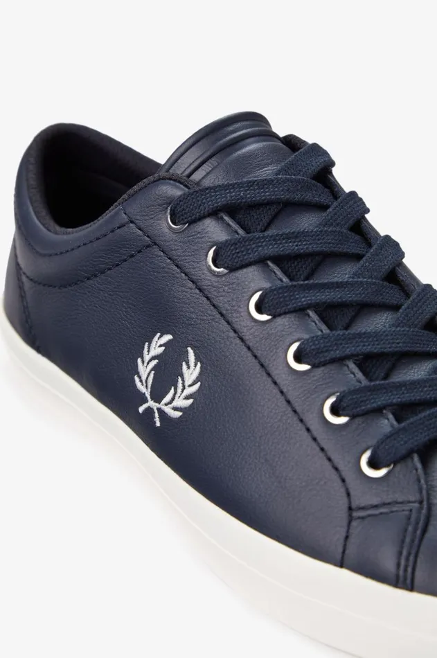 Men Shoes Fred Perry Baseline Navysnow White