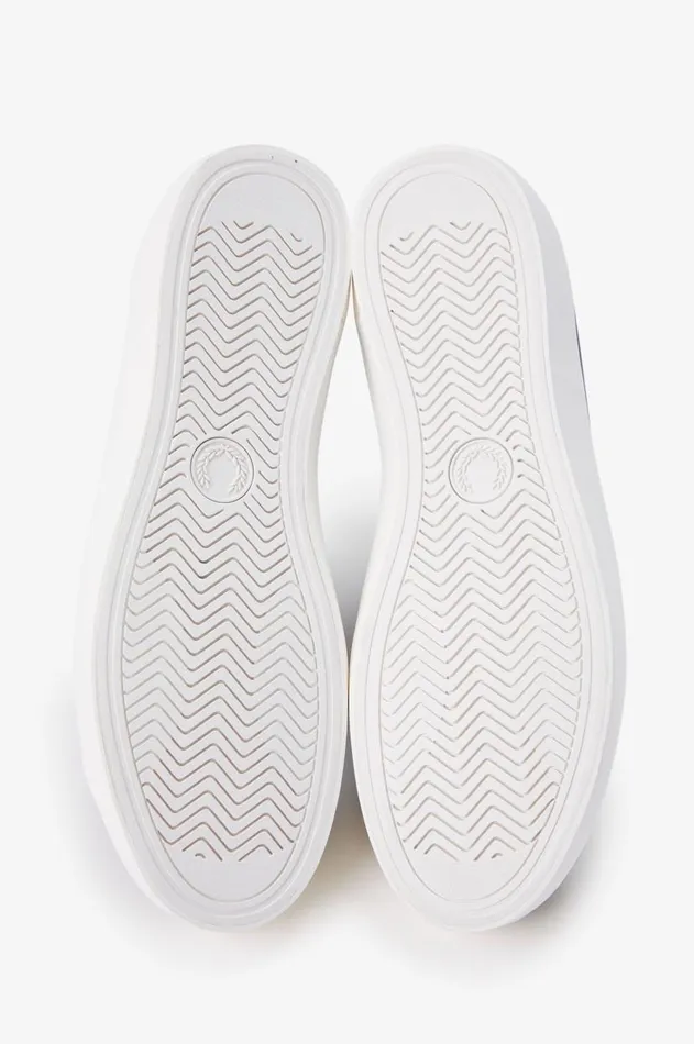 Men Shoes Fred Perry Baseline Navysnow White
