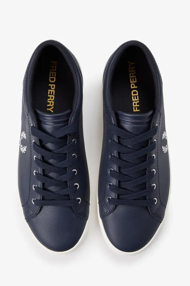 Men Shoes Fred Perry Baseline Navysnow White
