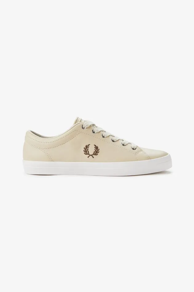 Men Shoes Fred Perry Baseline Oatmealwhisky Brown