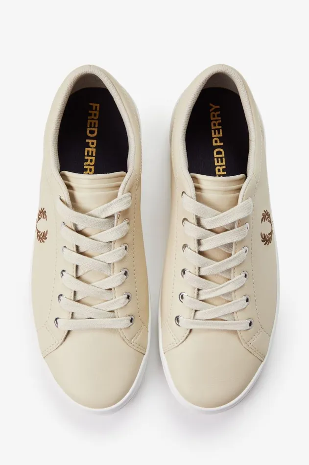 Men Shoes Fred Perry Baseline Oatmealwhisky Brown