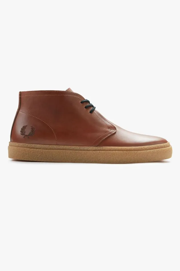 Men Shoes Fred Perry Hawley Whisky Brown