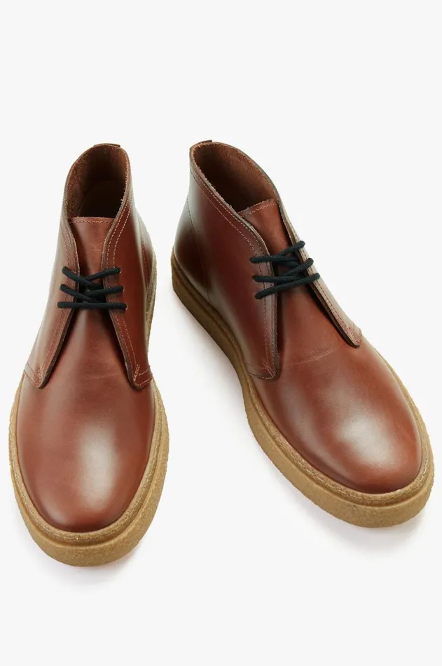 Men Shoes Fred Perry Hawley Whisky Brown